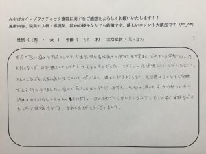 38歳男性　肩の痛み